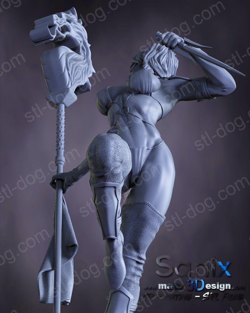 真人快打 美莲娜(Mileena) 3D打印图纸